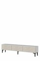 Comoda TV, Hanah Home, Didema 180, 180x40.5x30 cm, Alb / Travertin