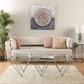 Tablou decorativ Dark Circle, Versa, 80 x 80 cm, canvas