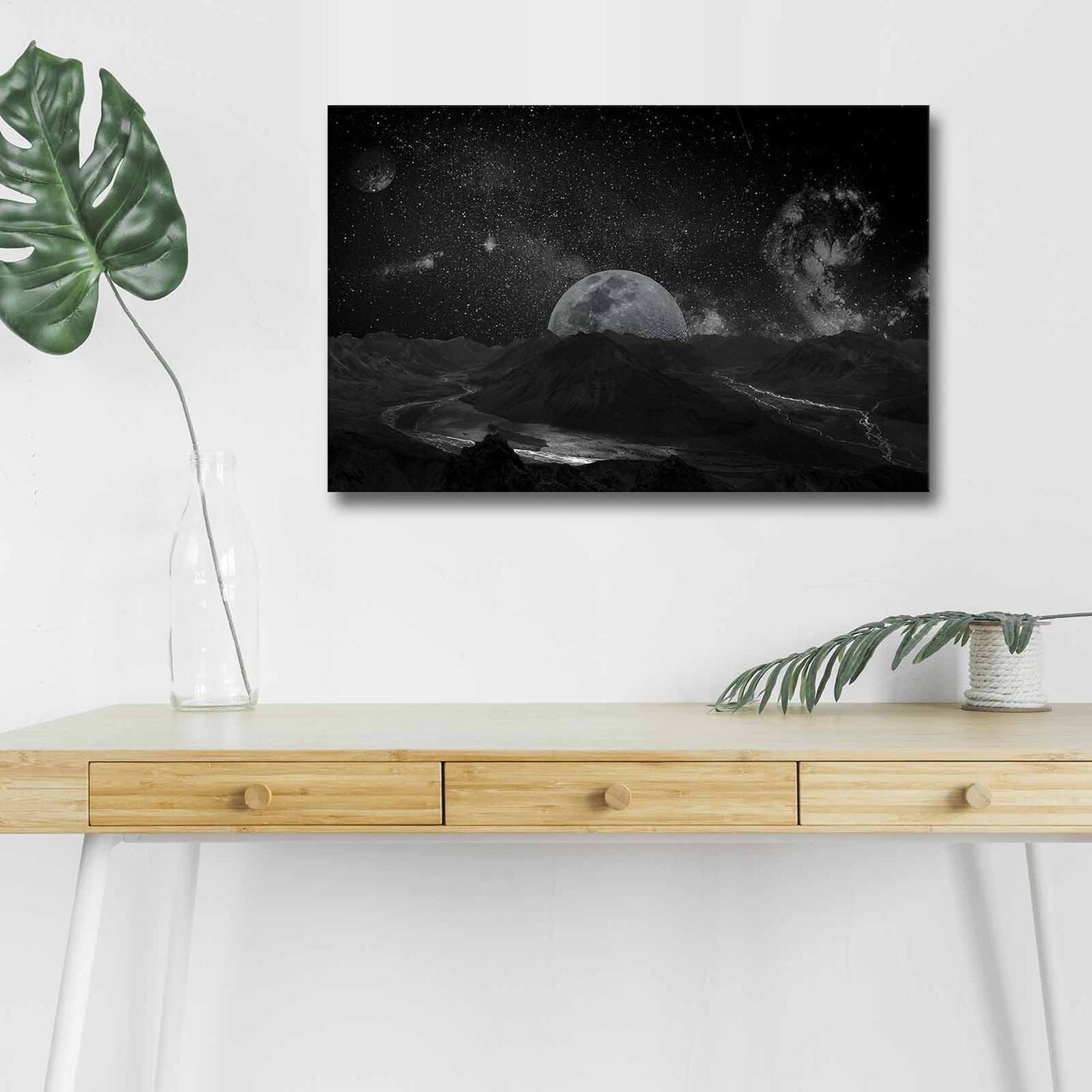 Tablou decorativ cu lumina LED, NASA-026, Dimensiune: 45 x 70 cm, Multicolor - view 4