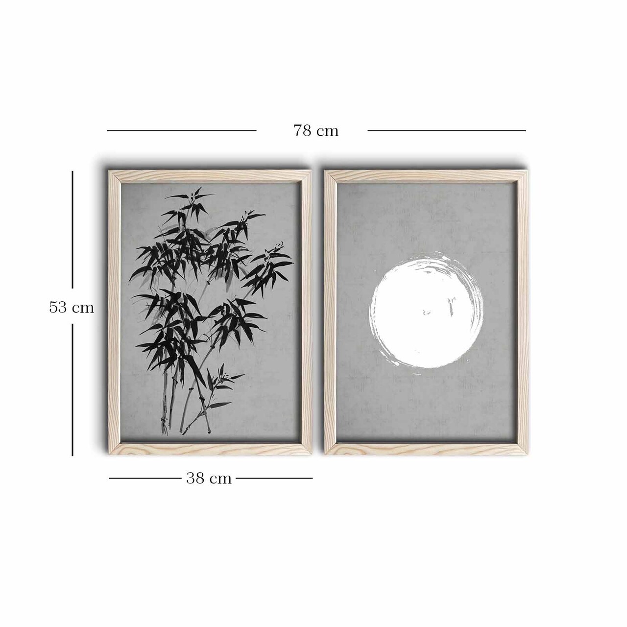 Set 2 tablouri decorative, 2PKCT-009, Lemn, Multicolor - view 3