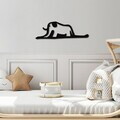 Decoratiune de perete, Elephant 14, Dimensiuni: 63 x 21 cm, Negru