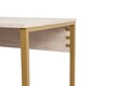 Birou, Nordure, Twin Study Desk, 240x74x60 cm, Travertin / Auriu