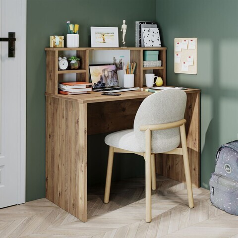 Birou, Hanah Home, 2635, 100x105.8x55 cm, PAL MELAMINAT, Maro