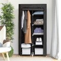 Dulap textil Armari InnovaGoods, 87 x 45 x 165 cm, pliabil, 87 x 45 x 165 cm, poliester/otel