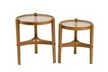Set masute 2 piese, Hanah Home, Ren 2, LEMN MASIV DE FAG, Maro