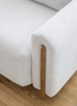 Canapea extensibila 3 locuri, ELTAP, SO-ARC-OA-03ROY, Arcadova, 244x97x97 cm, lemn/poliester, gri deschis/stejar
