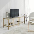Comoda TV Basic, Neostill, 130x40x45 cm, auriu