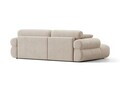 Coltar stanga 4 locuri, Ophelia, Micadoni Home, 236x164x84 cm, tesatura structurata, bej