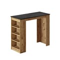 Masa pentru bar, Locelso, ST1 - LA, 120 x 101.8 x 51.6 cm, pal melaminat,  pin/negru