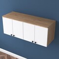 Dulap multifunctional, Rani, BA120, 120x46 cm, PAL, Nuc/Alb