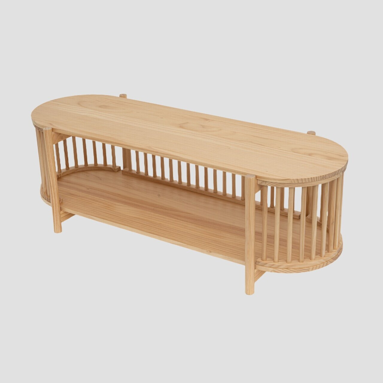 Comoda TV Vox, Homla, 120x40x40 cm, lemn, natur - view 3