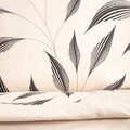 Lenjerie de pat pentru o persoana Felicity, Homla, 2 piese, 140x200 cm, microfibra din poliester, bej/negru