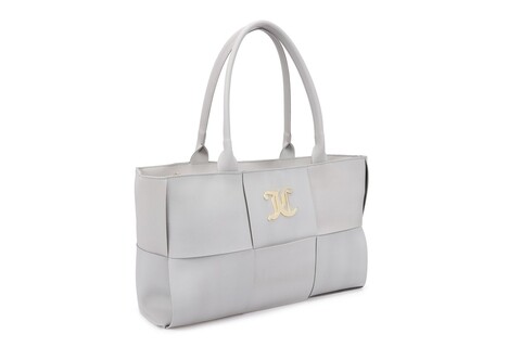 Geanta Juicy Couture 105, 40x12x25 cm, piele ecologica, gri