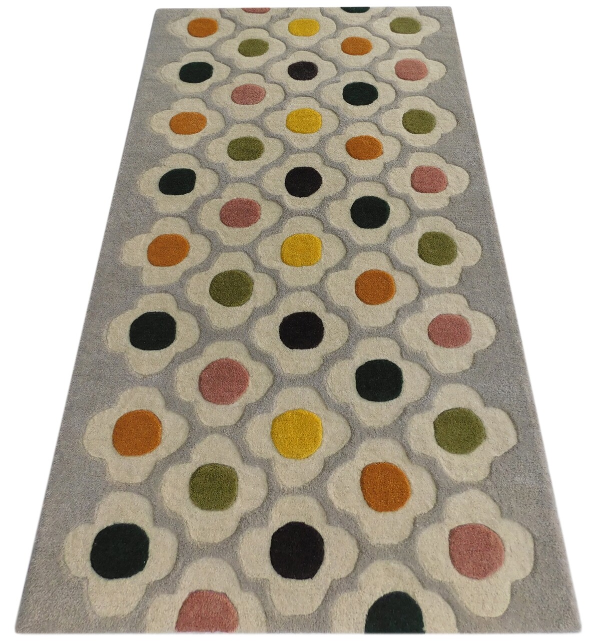 Covor Flower Bedora, 160x230 Cm, 100% Lana, Multicolor, Finisat Manual