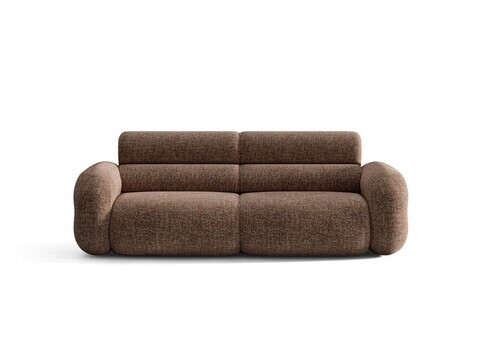 Canapea 3 locuri, Neo, Micadoni Home, 220x100x83 cm, tesatura Chenille Silencio, maro