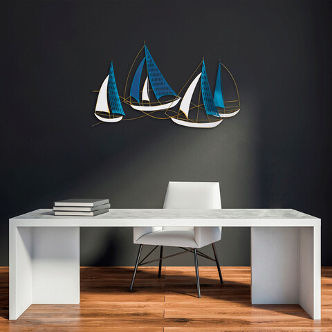 Decoratiune de perete, barbaros, metal, dimensiune: 126 x 70 cm, multicolor