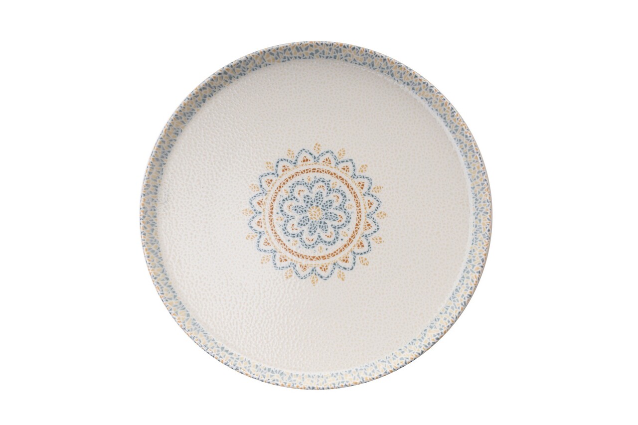 Set de cină (12 piese), L'essentiel Maison, 430KSV8964, Bol: 14 x 14 x 4,5 cm (4 bucăți), Gri/Alb - view 2