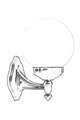 Lampa de exterior, Avonni, 685AVN1150, Plastic ABS, Alb/Negru