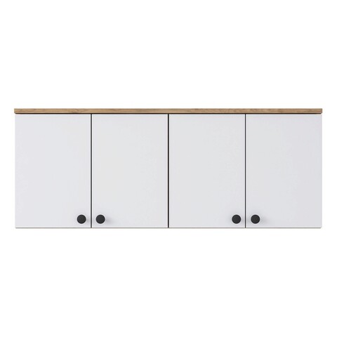 Dulap multifunctional, Rani, BA120, 120x46.8x42.5 cm, PAL, Nuc/Alb