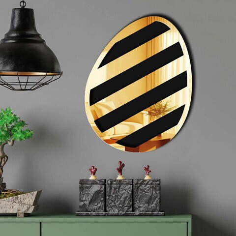 Oglinda decorativa, EAS004GOLD, Baza din 100% EVA (Grosime: 10 mm), Auriu