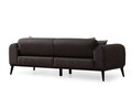 Canapea extensibila cu 3 locuri, Artie, 560ARE2910, Lemn de fag / PAL, Antracit