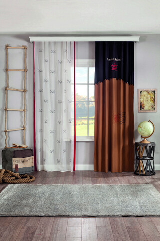 Perdea, Pirate Curtain (140×260 Cm), Çilek, Poliester Çilek