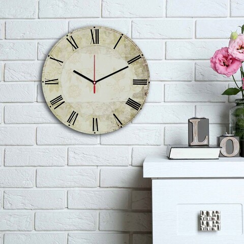 Ceas de perete, 3030ms-097, mdf, ø30 cm, multicolor