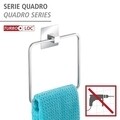 Suport pentru prosoape, Wenko, Turbo-Loc®,16.5 x 19.5 x 3.5 cm, inox/plastic