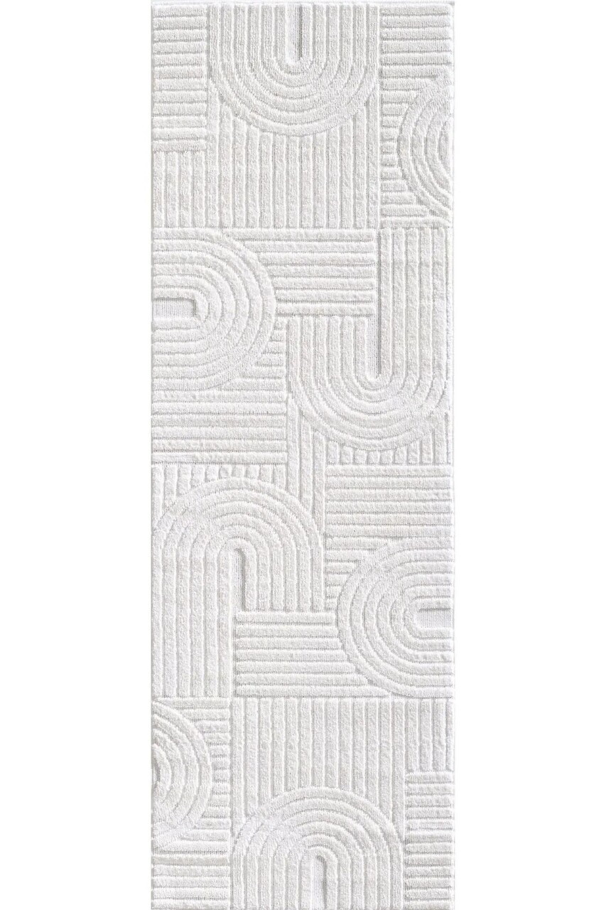 Covor, 691B, 80x200 cm, Polipropilena, Alb — imaginea 5