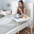 Masuta laterala pentru mic dejun / laptop, InnovaGoods, pliabila, reglabila,  53x39x70 cm