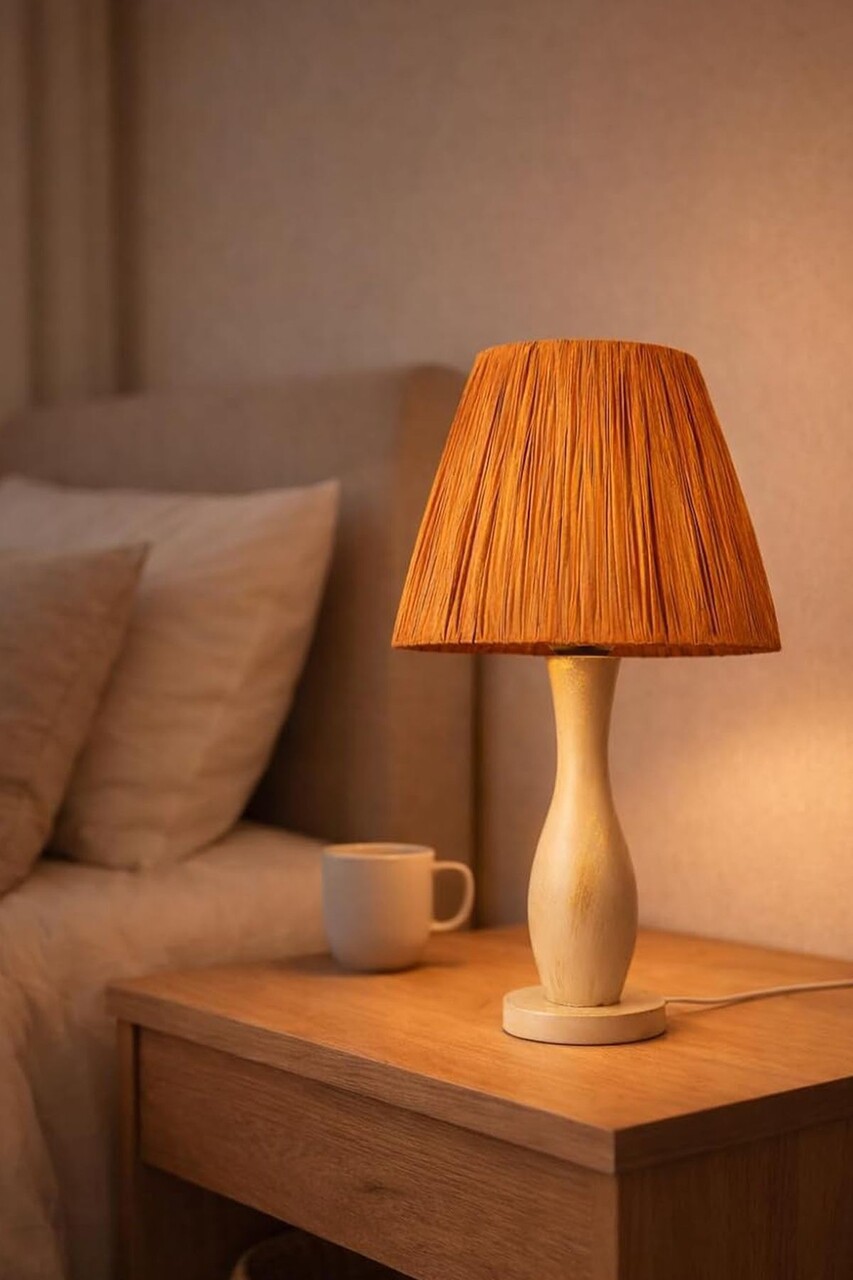 Lampa de masa, L'essentiel Maison, 687HMY2559, Crem