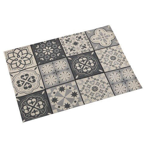 Poza Suport pentru farfurie Grey Mosaic, Versa, 36x48 cm, poliester, gri