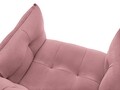 Fotoliu, Canna, Mazzini Sofas, 90x100x88 cm, catifea, roz