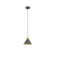 Lustra ELTAP, Detmer, 17x110 cm, 1xE27, 15W, otel, negru/auriu