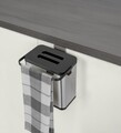 Cos de gunoi Colin, Wenko, 20.5x12.5x21 cm, inox/ABS/polipropilena, argintiu/negru