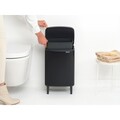 Cos de rufe, Brabantia, Bo Small, 12 L, 23x29.5x45.5 cm, otel, negru mat