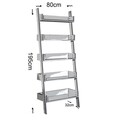 Biblioteca, Comforty, Only 801CMY3608, 80 x 195 x 32 cm, pal melaminat, stejar inchis/alb