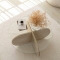 Masuta de cafea, Neostill, Bubble, Travertin