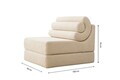 Fotoliu extensibil, Atelier del Sofa, 560ARE5302, Alb