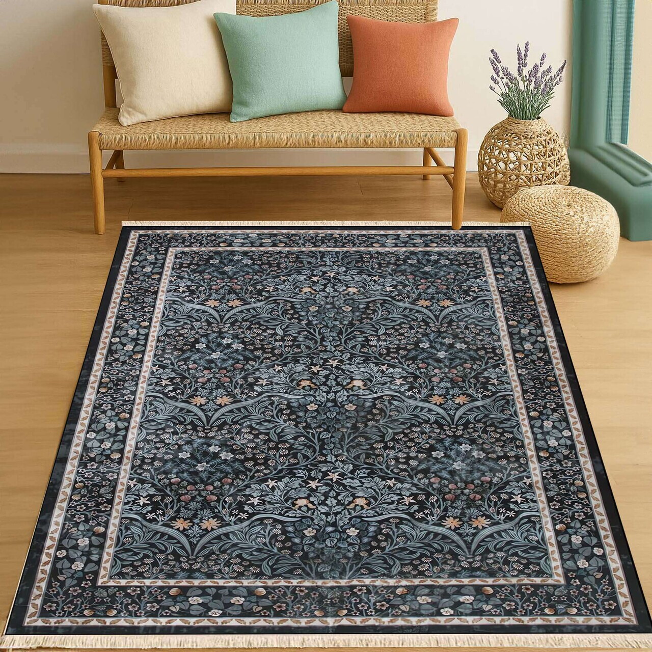 Covor, 325, 120x180 cm, Bumbac, Multicolor — imaginea 2