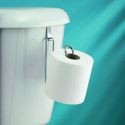 Suport pentru hartie igienica Metalo, iDesign, 11.5x3x19 cm, otel