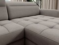 Coltar extensibil dreapta 4 locuri ELTAP, RT-03RAQ, Berrto, 306x165x100 cm, lemn/poliester, gri
