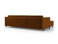 Coltar extensibil dreapta 4 locuri, Gloria, Micadoni Home, 266x170x88 cm, catifea, maro