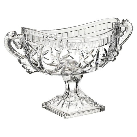 Bol decorativ InArt, 36x15x21 cm, sticla, transparent