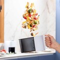 Friteuza cu aer fara ulei InnovaGoods, Fryinn Lite 2000, 25 x 25.5 x 21.5 cm, 2 L, 1200W, alb