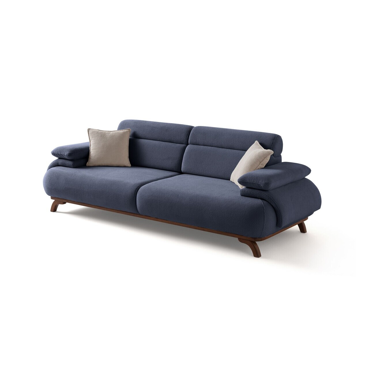 Canapea 3 locuri, Atelier del Sofa, 752EST1151, Lemn de carpen/PAL melaminat, Albastru navy - view 9