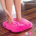 Aparat de masaj pentru picioare InnovaGoods, 30x30x7 cm, cu baterii, roz