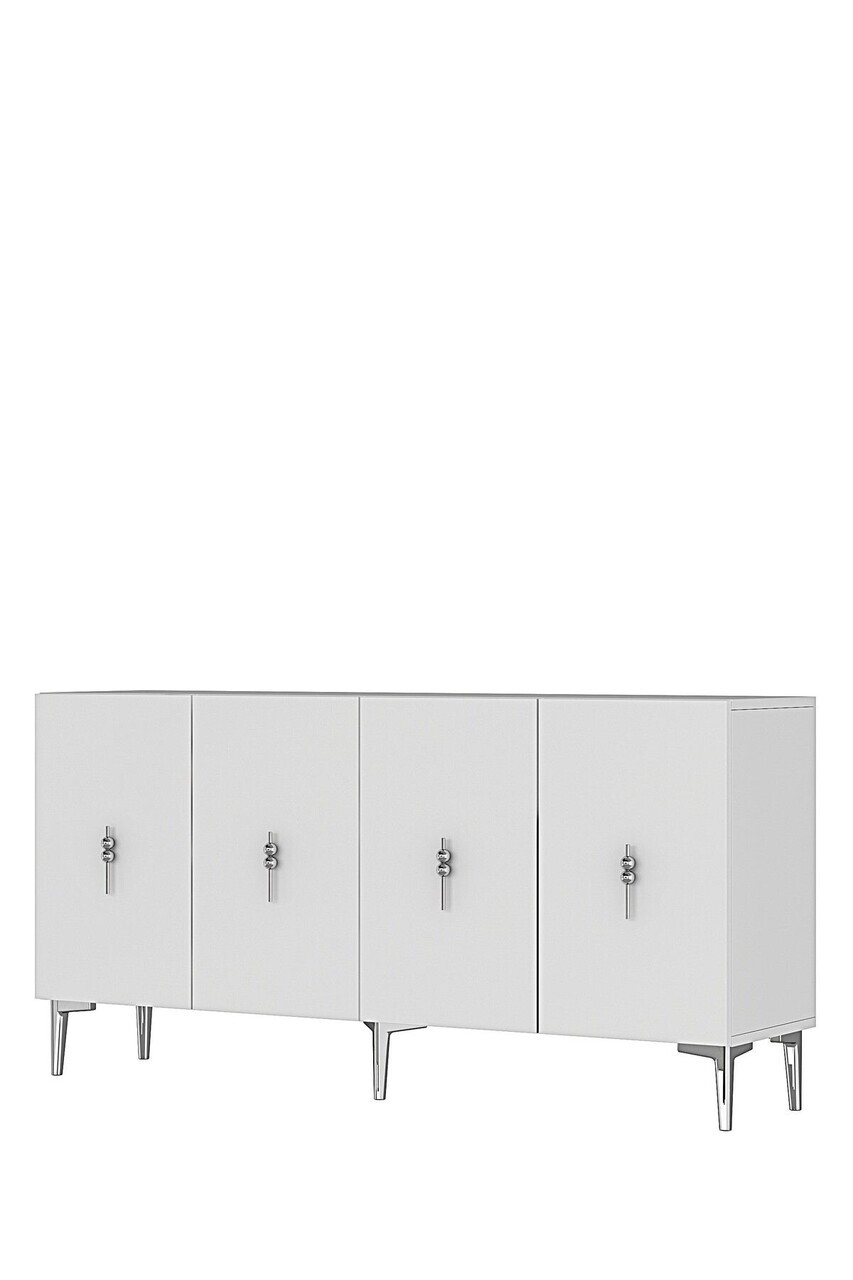Consola, Hanah Home, Salkım 150, 125x75x32 cm, Alb / Argintiu — imaginea 5