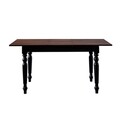 Set masa extensibila si 4 scaune, Fairfax, Albero16, Picioare masă: 100% lemn de fag, Nuc negru