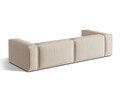 Canapea 5 locuri, Nuria-215, Micadoni Home, 290x110x72 cm, tesatura structurata chenille, bej